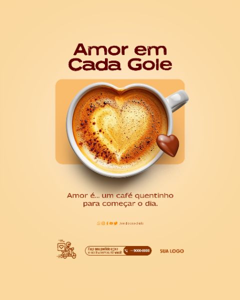 SOCIAL MEDIA - CAFETERIA - AMOR EM CADA GOLE