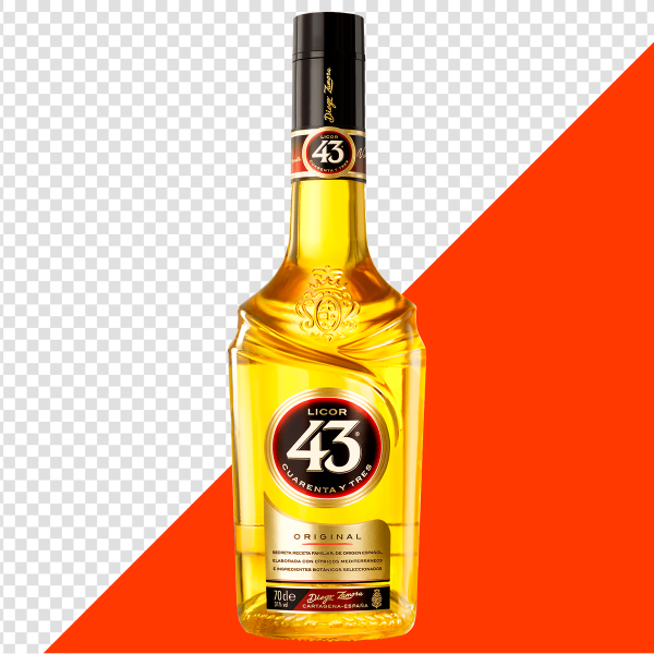 GARRAFA LICOR 43 PNG TRANSPARENTE SEM FUNDO