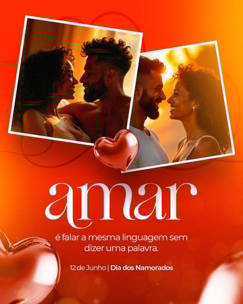 AMAR É FALAR A MESMA LINGUAGEM - DIA DOS NAMORADOS - FEED