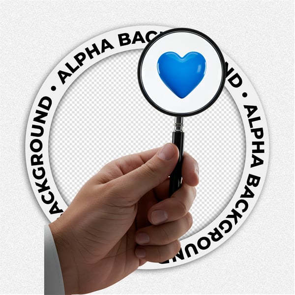 LUPA COM UM CORAÇÃO AZUL 2