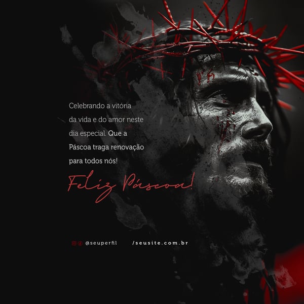 BXO FELIZ PASCOA NA SEMANA SANTA SOCIAL MEDIA PSD EDITAVEL 6