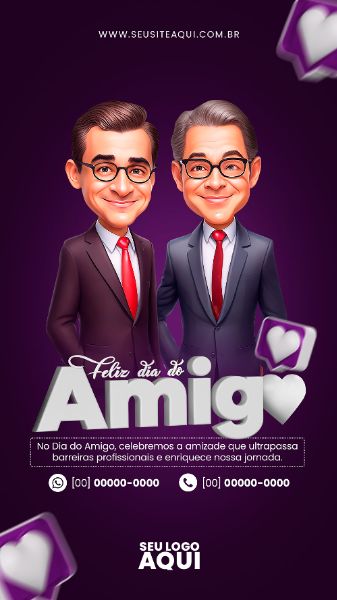 STORY - FELIZ DIA DO AMIGO | SOCIAL MEDIA | PSD EDITÁVEL