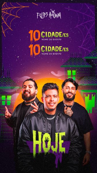 AGENDA HALLOWEEN - FELIPE AMORIM - FLYER ARTISTA