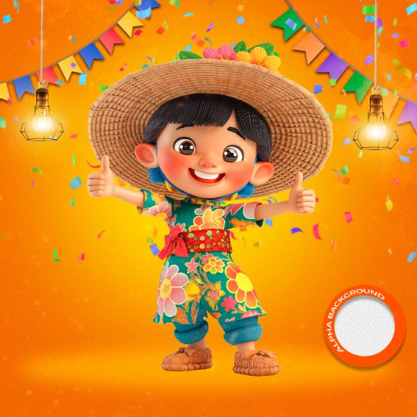 MASCOTES DE FESTA JUNINA MODELO 22