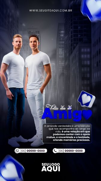 STORY - FELIZ DIA DO AMIGO | SOCIAL MEDIA | PSD EDITÁVEL