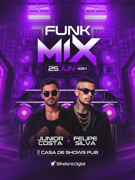 36 FLYER FESTA FUNK MIX FEED PSD EDITÁVEL