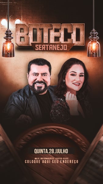 FLYER EVENTO BOTECO SERTANEJO STORIES
