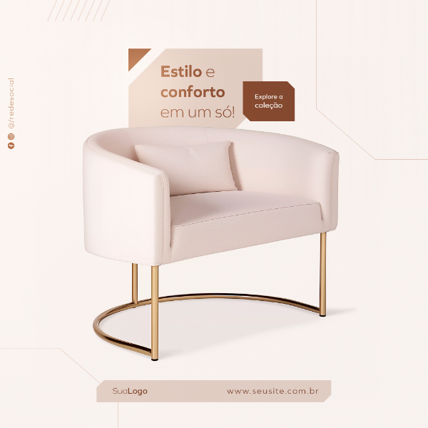 LOJA DE MÓVEIS E DECORAÇÃO SOCIAL MEDIA FEED