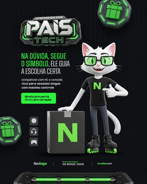 DIA DOS PAIS TECH  . SOCIAL MEDIA