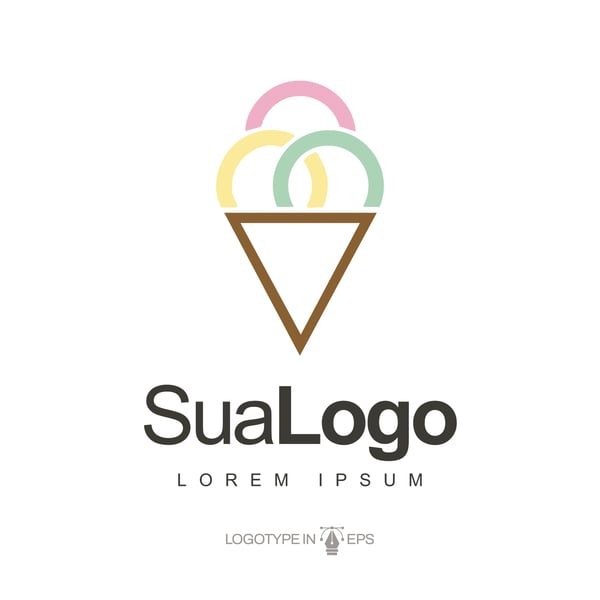 LOGOTIPO SORVETERIA VETOR AI EPS EDITÁVEL 2