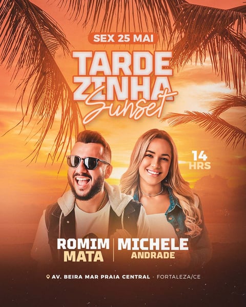 TARDEZINHA SUNSET 2 FLYER EVENTO FEED