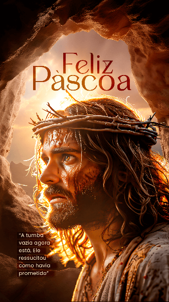 PÁSCOA JESUS CRISTO ESTÁ VIVO SOCIAL MEDIA