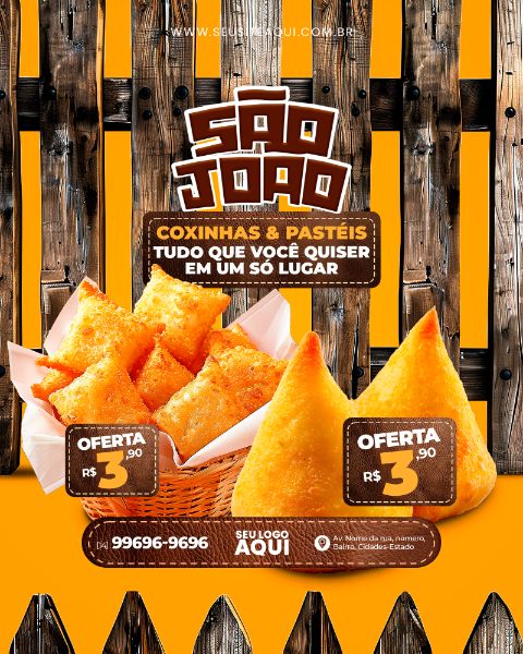 FEED - FESTA JUNINA, SÃO JOÃO - PSD EDITÁVEL