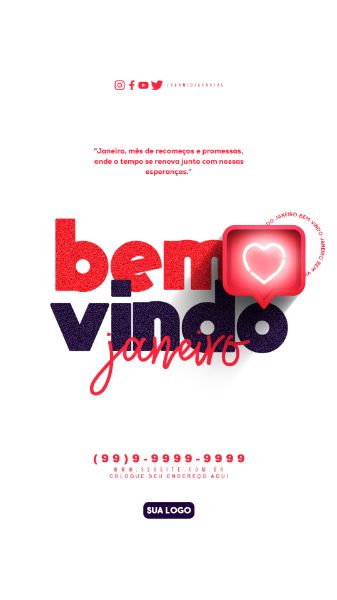 BEM VINDO JANEIRO STORIES