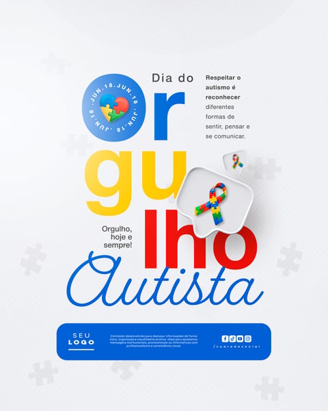 DIA DO ORGULHO AUTISTA 18 DE JUNHO SOCIAL MEDIA PSD EDITÁVEL 5
