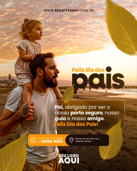 FEED VERTICAL - FELIZ DIA DOS PAIS | SOCIAL MEDIA | PSD EDITÁVEL