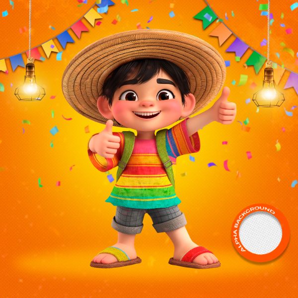 MASCOTES DE FESTA JUNINA MODELO 36