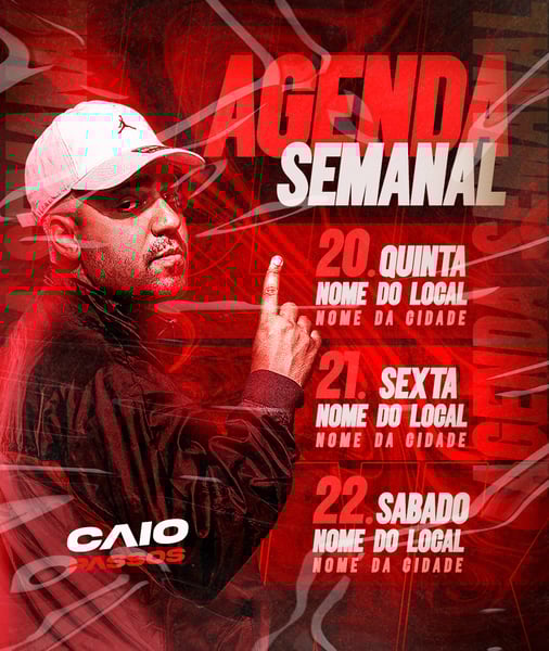 AGENDA DE SHOWS CAIO PASSOS FEED