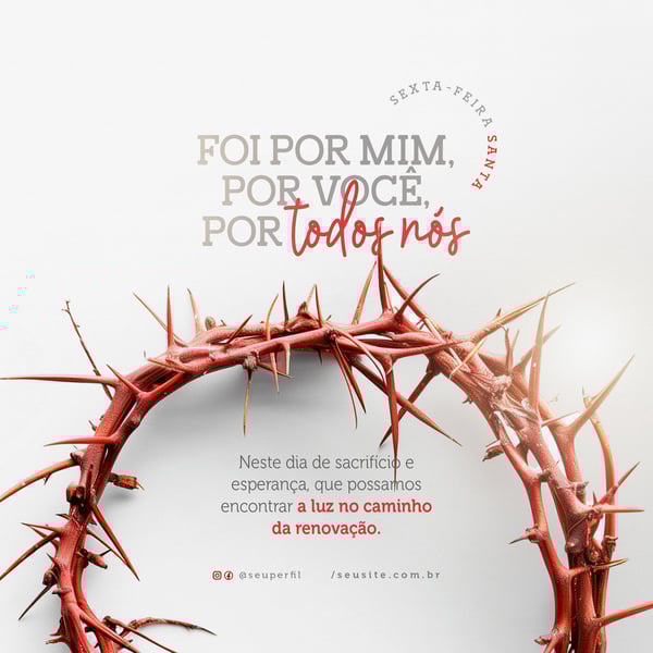 PID SEXTA-FEIRA SANTA E SEMANA SANTA SOCIAL MEDIA PSD EDITAVEL 5