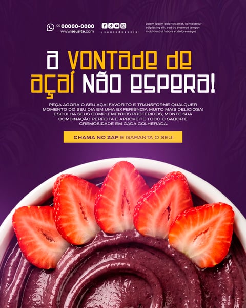 Açaí SOCIAL MEDIA PSD EDITÁVEL 10