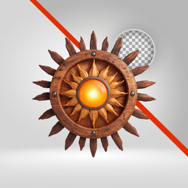 SOL DE MADEIRA 3D, LUZ PARA FLYER, ARTESANATO, VERÃO, PRAIA, CARNAVAL, SÃO JOÃO, ARRAIÁ, JUNINO, FUNDO TRANSPARENTE PNG