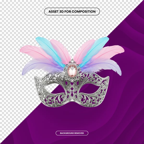 MÁSCARA DE CARNAVAL FESTA BRASIL PNG COMPOSIÇÃO 68 EDITADO