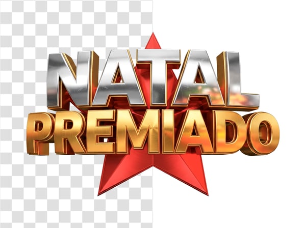 SELO 3D NATAL PREMIADO EM PNG