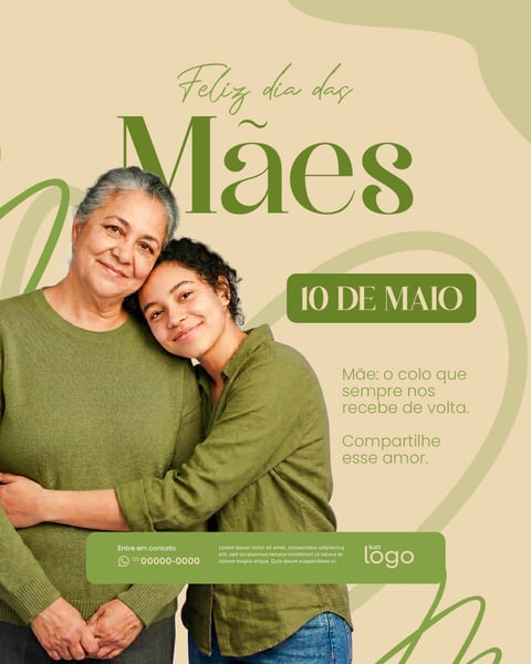DIA DAS MÃES COMPARTILHE ESSE AMOR SOCIAL MEDIA PSD EDITÁVEL FEED 1