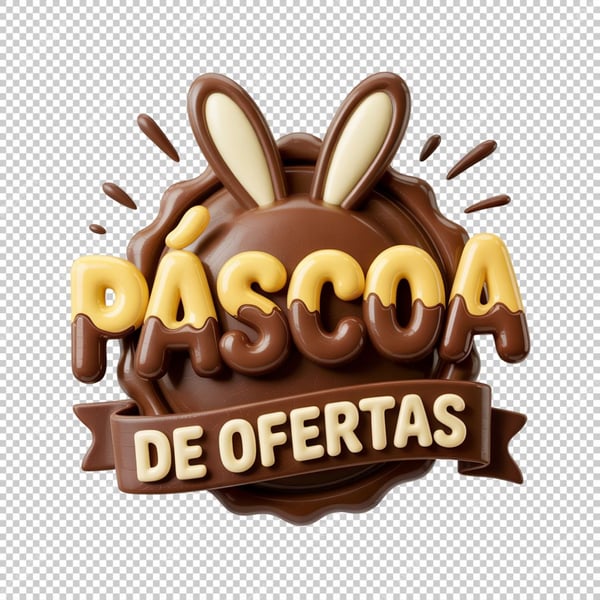 SELOS 3D PÁSCOA PNG SEM FUNDO