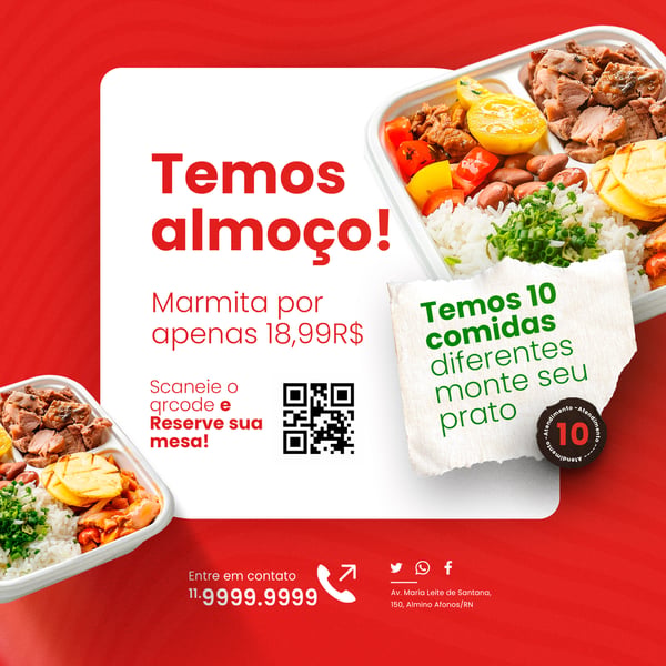RESTAURANTE - ALMOÇO EM MARMITA