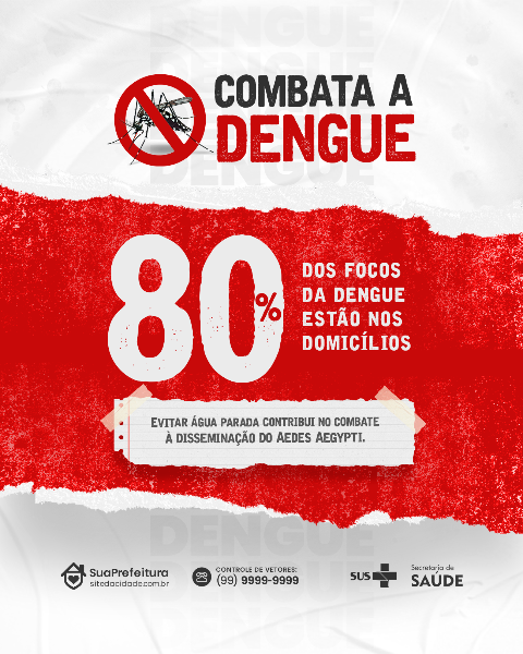 CONSCIENTIZAÇÃO CONTRA A DENGUE SOCIAL MEDIA