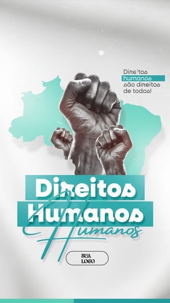 DIA INTERNACIONAL DOS DIREITOS HUMANOS 10 DE DEZEMBRO SOCIAL MEDIA PSD EDITÁVEL