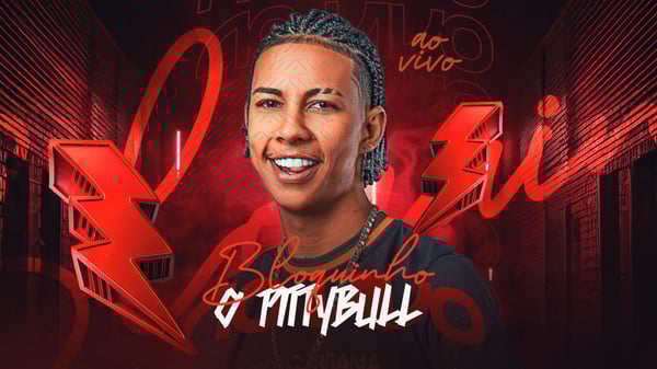 FLYER THUMB CAPA CD BANNER YOUTUBE O PITTYBULL BLOQUINHO AO VIVO PSD EDITÁVEL