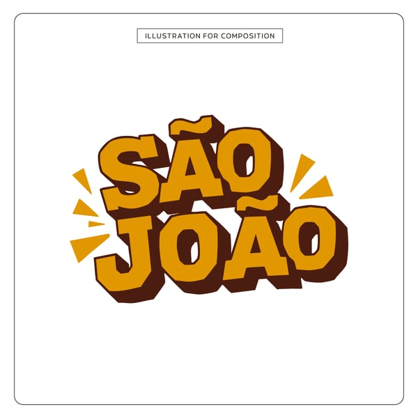 LETTERING SÃO JOÃO PARA COMPOSIÇÃO 5