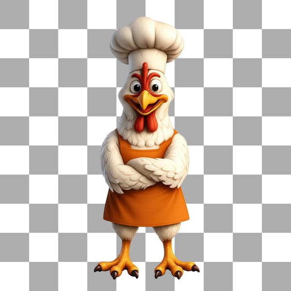 SOCIAL MEDIA MASCOTE FRANGO FRITO FASTFOOD