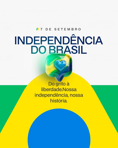 7 DE SETEMBRO INDEPENDÊNCIA DO BRASIL SOCIAL MEDIA 4