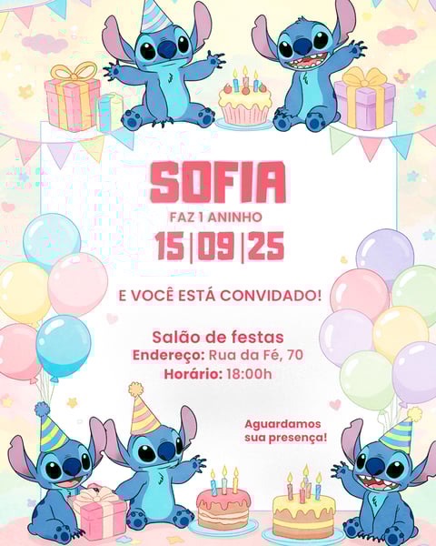 Convite Aniversário Infantil