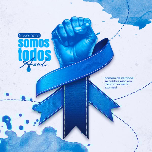 SOCIAL MÍDIA NOVEMBRO AZUL FEED PSD EDITÁVEL 2