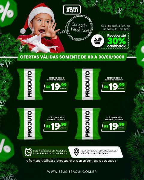 POST FEED | TABLÓIDE | FOLHETO | FELIZ NATAL | PSD EDITÁVEL