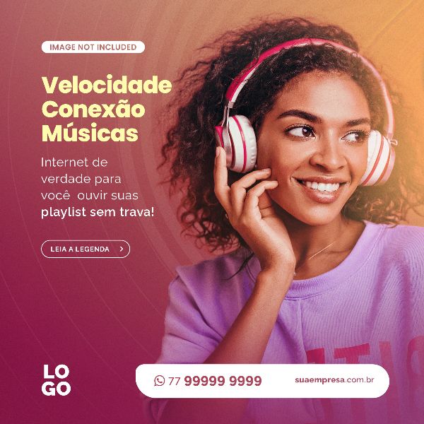 VELOCIDADE, CONEXÃO, MÚSICA - INTERNET