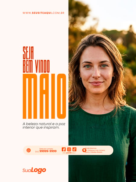 POST FEED BEM VINDO MAIO SOCIAL MEDIA PSD EDITÁVEL TEMPLATE 11
