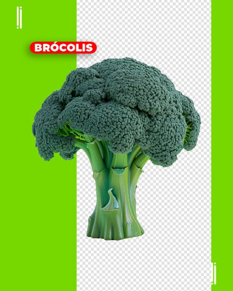 BRÓCOLIS | VERDURAS | LEGUMES | IMAGEM SEM FUNDO | PSD EDITÁVEL