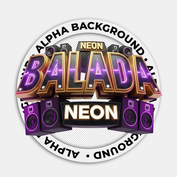 SELO 3D BALADA NEON FUNK REALISTA 05