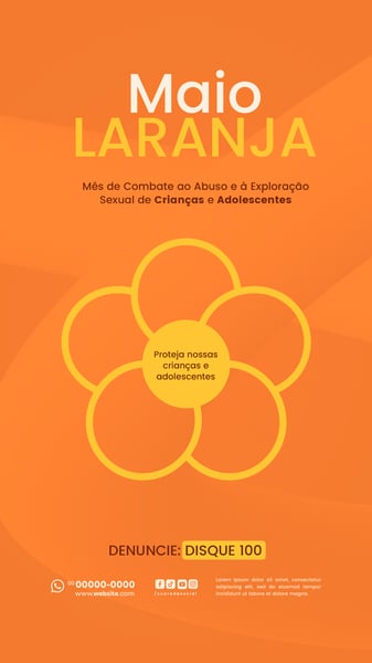 FLYER DE REDE SOCIAL MAIO LARANJA STORY 2
