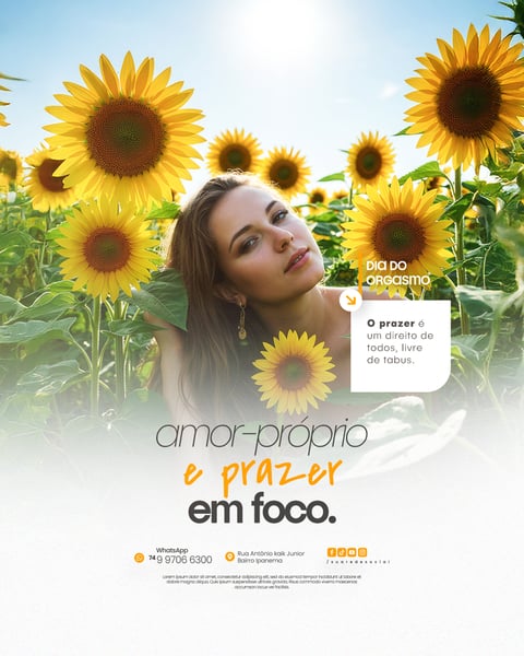 31 DE JULHO - DIA DO ORGASMO - FLYER SOCIAL MEDIA PSD EDITÁVEL