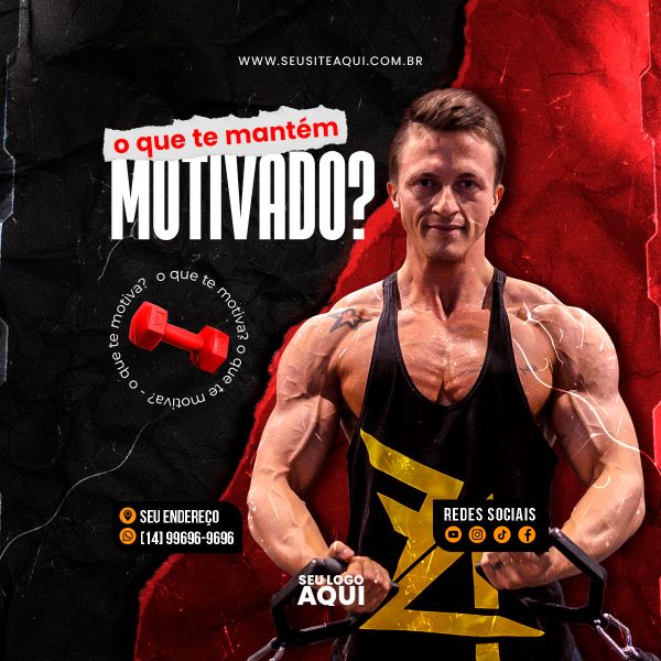 ACADEMIA - CROSS FIT - FITNESS | SOCIAL MEDIA | PSD EDITÁVEL