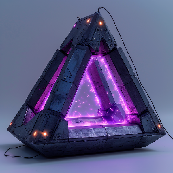 ELEMENTO 3D FUTURISTA | COM LUZES NEON | IMAGEM