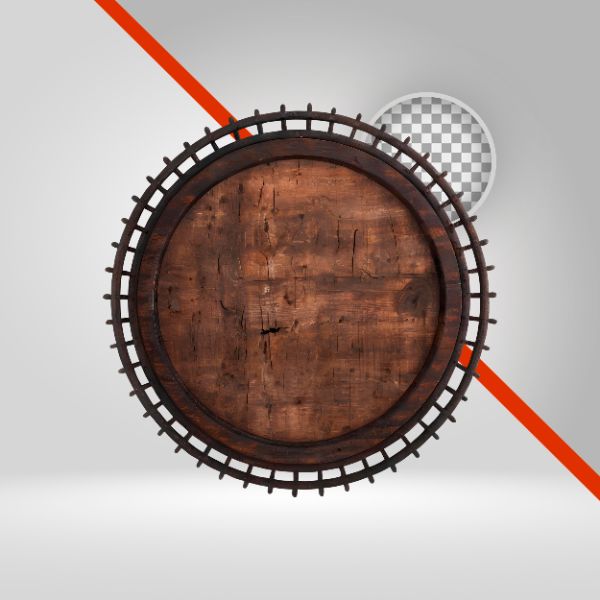 CÍRCULO DE MADEIRA 3D, ELIPSE PARA TEXTO, PLACA PARA FLYER DE EVENTO, CARTAZ, POSTER, COMPOSIÇÃO SÃO JOÃO, SERTANEJO PNG