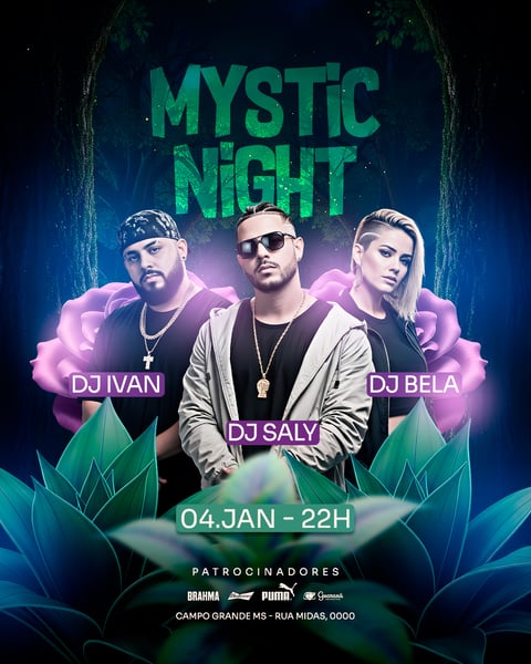 FLYER EVENTO SHOW MYSTIC NIGHT PSD FEED 35