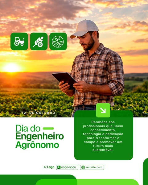 SOCIAL MEDIA DIA DO ENGENHEIRO AGRÔNOMO PSD EDITÁVEL 3